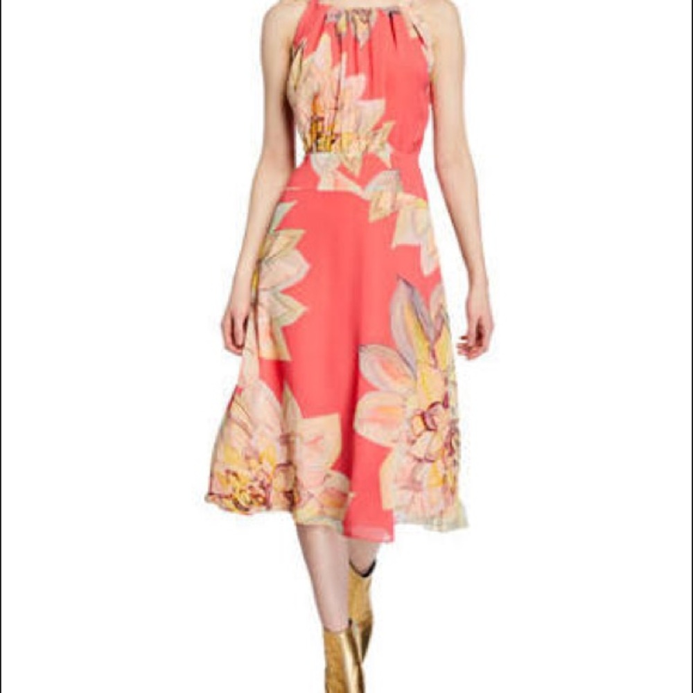 Trina Turk Summery Floral Print Dress